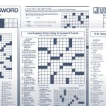 The Daily Commuter Puzzlejackie Mathews | Tribune Content Agency   Newspaper Crossword Puzzles Printable Uk