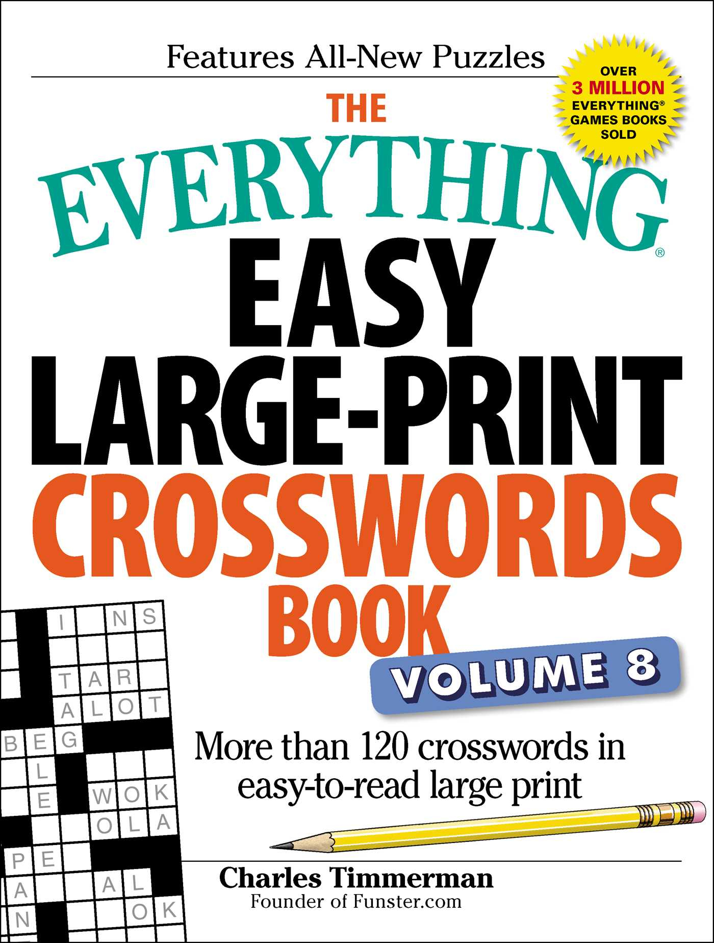 The Everything Easy Large-Print Crosswords Book, Volume 8 | Book - Large Print Crossword Puzzle Dictionary
