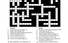Printable Crossword Puzzles Australia