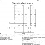 The Italian Renaissance Crossword   Wordmint   Free Printable Italian Crossword Puzzles