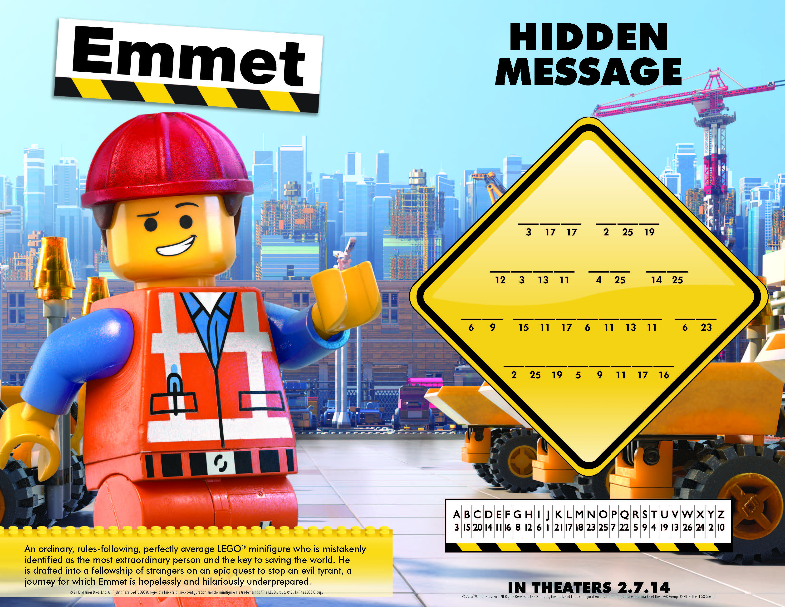 The Lego Movie Printables, Activity And Coloring Pages - Printable Lego Crossword Puzzle
