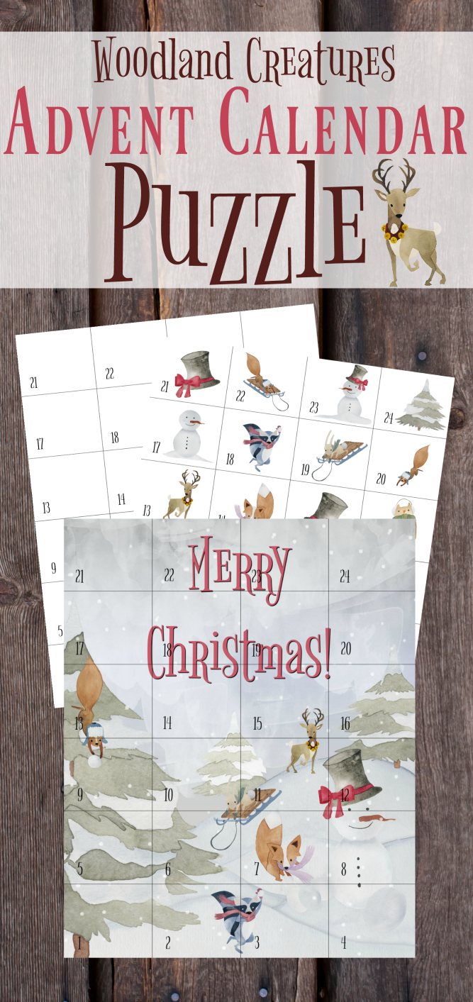 The Life Of Jennifer Dawn: Christmas Advent Calendar Puzzle - Printable Advent Puzzle