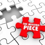 The Missing Piece Words On A Red Puzzle Piece To Complete A Puzzle   Print Missing Puzzle Piece