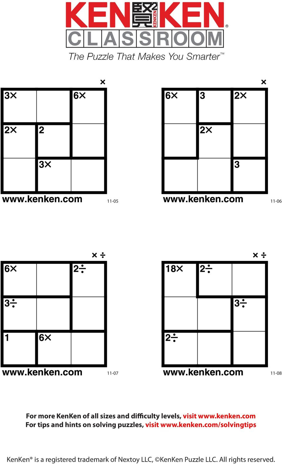The Puzzle That Makes You Smarter Pdf Printable Kenken Puzzles 4X4