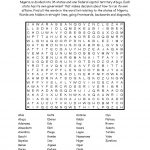 The States Of Nigeria Word Search Puzzle | Geography Puzzles | Fun   Printable Geography Puzzles