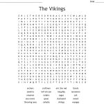 The Vikings Word Search   Wordmint   Printable Viking Crosswords