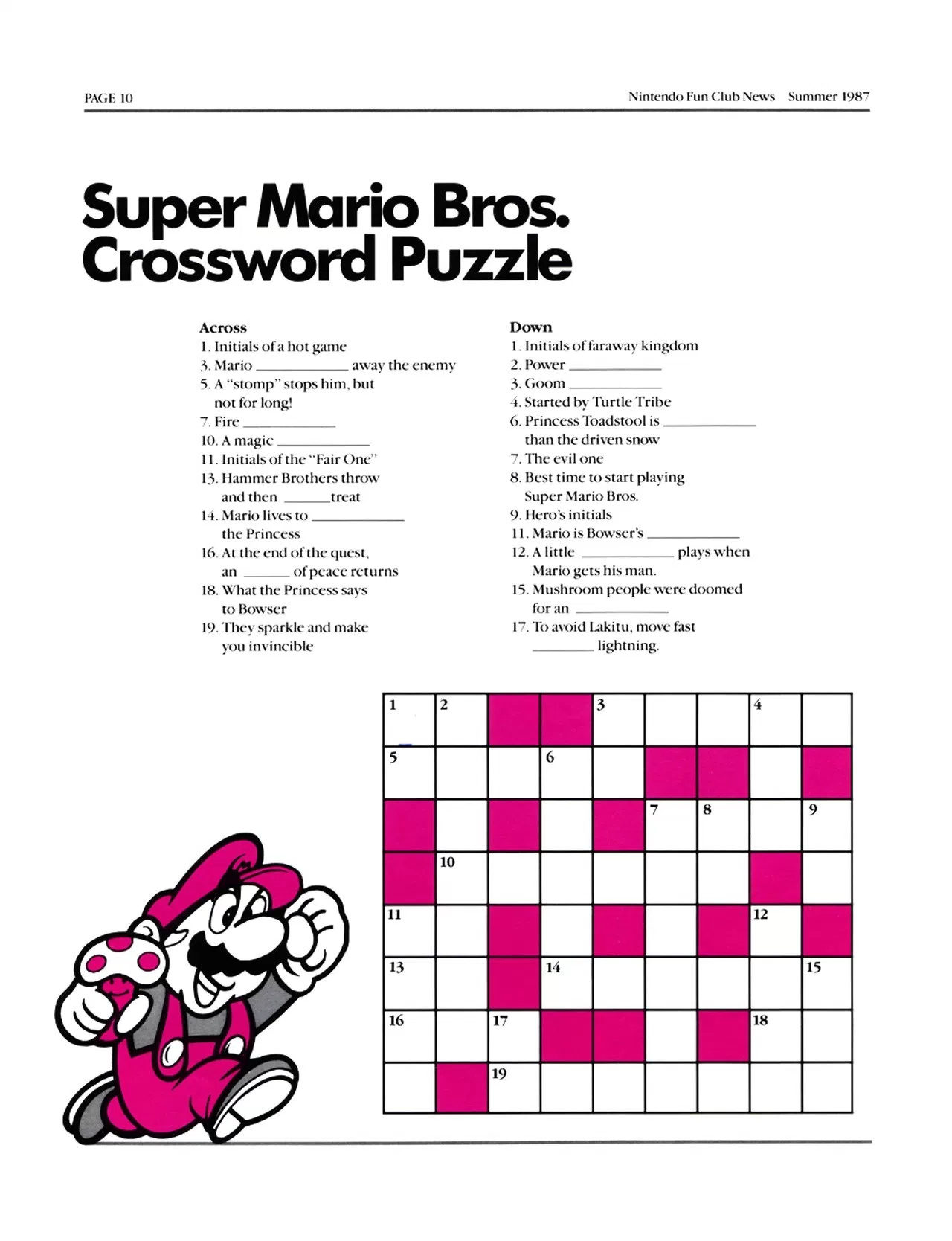 This Crossword Puzzle Is Bs - Video Game Forums - Printable Video Game Crossword Puzzles