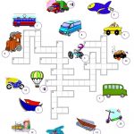 Transport Crossword Worksheet   Free Esl Printable Worksheets Made   Printable Transportation Puzzles