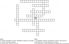 Printable Vocabulary Quiz Crossword Puzzle