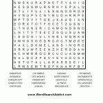 Us State Capitals Printable Word Search Puzzle   Printable State Puzzle