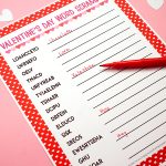Valentine's Day Word Scramble Printable   Happiness Is Homemade   Free Printable Valentine Puzzle Games