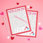 Valentine's Day Word Search Printable   Happiness Is Homemade   Printable Valentine Heart Puzzle