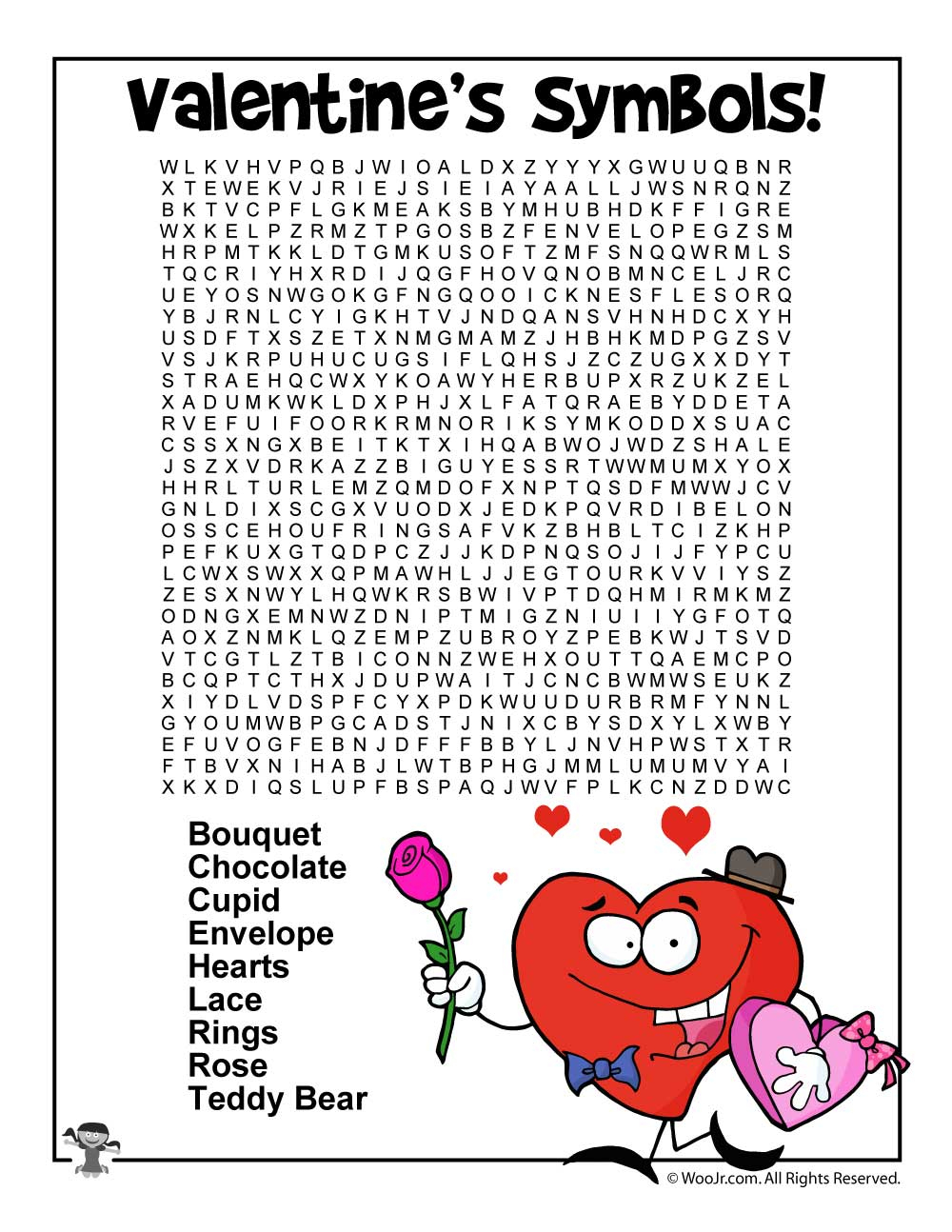 Valentine&amp;#039;s Day Word Worksheets | Woo! Jr. Kids Activities - Printable Valentine Puzzles For Adults