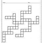 Verb Tense Crossword Puzzle Worksheet   Printable English Crossword Puzzles With Answers Pdf
