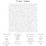 Video Games Word Search   Wordmint   Printable Crossword Puzzles Video Games