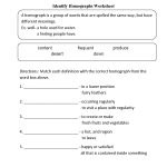 Vocabulary Worksheets | Homograph Worksheets   Printable Homograph Puzzles