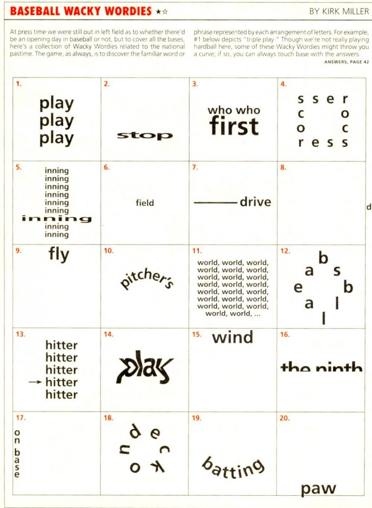 Wackie Wordies Brainteaser 69 Wordles Printable Wordles Puzzles