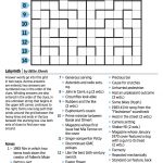 Wall Street Journal Crossword Contest   Journal Foto And Wallpaper   Printable Crossword Puzzles Wsj