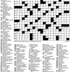 Washington Post Crossword Printable Puzzle | Puzzles Printable   Printable Jumbo Crossword Puzzles