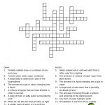Water Cycle Crossword Puzzle. Great For Environmental Science   Vocabulary Crossword Puzzle Printable