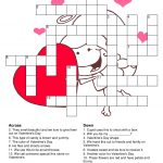 What A Great Way To Spend The Night With Your Love Then Being Smart   Printable Valentine Crossword Puzzle
