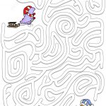 Winter Maze Puzzle | Free Printable Puzzle Games   Printable Puzzle Mazes