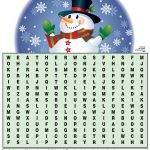 Winter Word Search | Kids Activities   Printable Snowman Puzzle