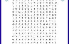 Printable Winter Crossword Puzzle