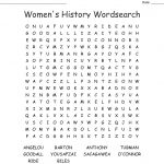 Women's History Word Search   Wordmint   Printable History Crossword