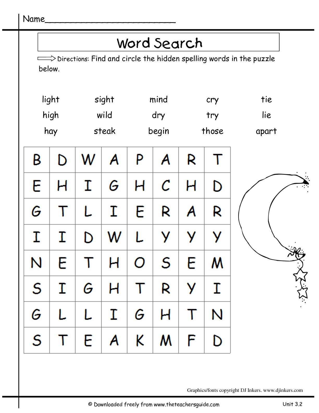 Wonders Second Grade Unit Three Week Two Printouts - Printable Crossword Puzzle For 2Nd Graders