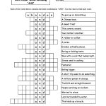 Word Puzzles: Words Containing Three Letter Combinations: Worksheets   Printable Puzzle Words