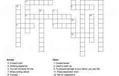 Printable Quiz Crossword