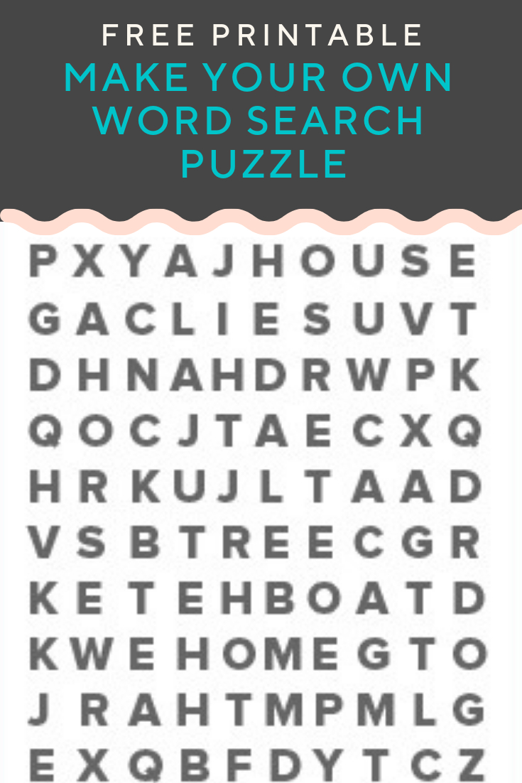 Word Search Puzzle Generator | Create And Print Fully Customizable - Printable Puzzle Generator