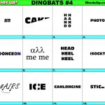 Words Up? Dingbat Puzzles   Printable Ditloid Puzzles