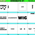 Words Up? Dingbat Puzzles   Printable Rebus Puzzle