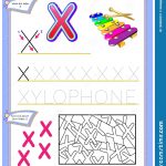 Worksheet For Kids With Letter X For Study English Alphabet. Logic   X Puzzle Worksheet