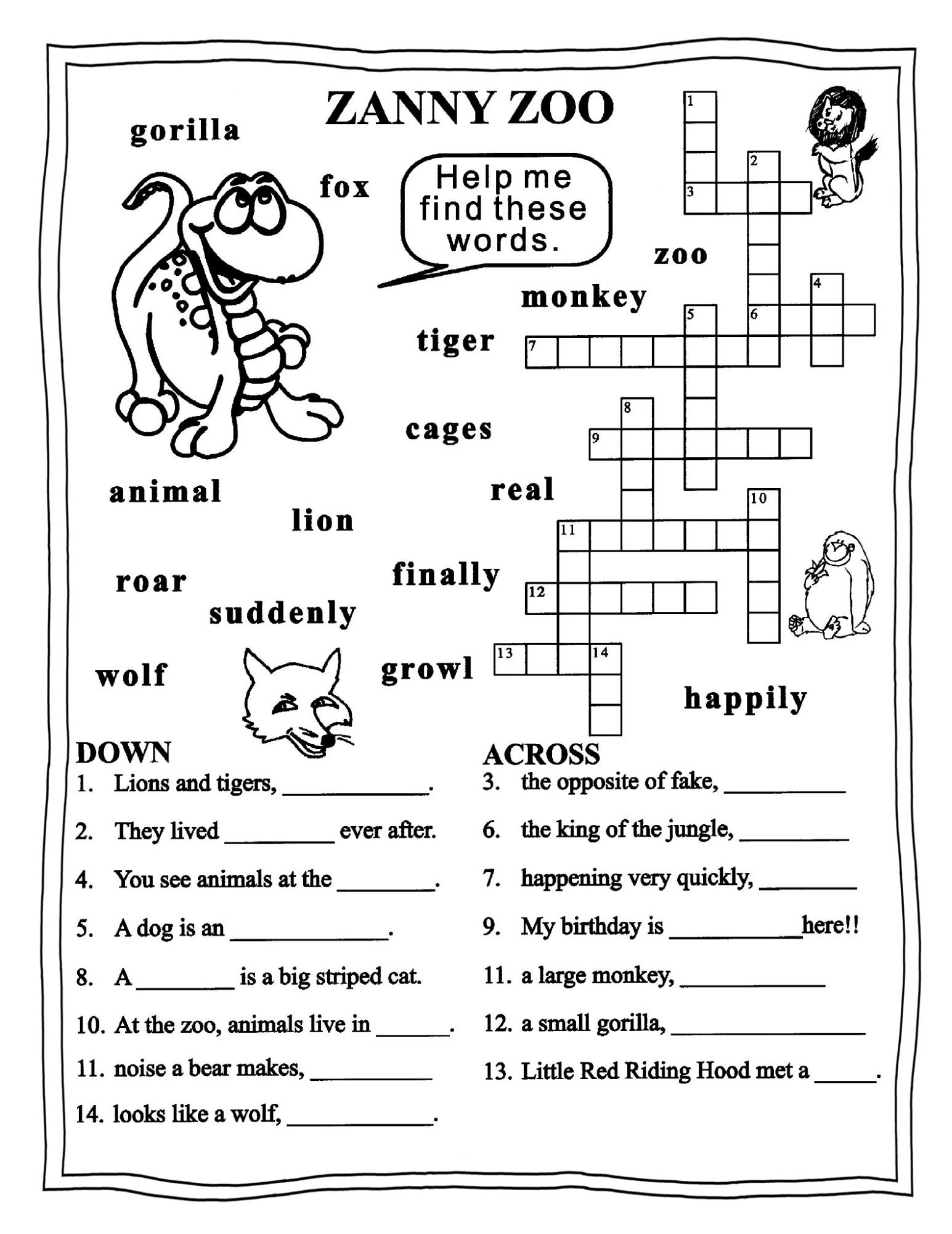 Worksheets For Grade 3 English | Learning Printable | Educative - Printable Ela Puzzles