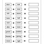 Worksheets On Compound Words With Pictures | Ela Activities   Printable Compound Word Crossword Puzzle