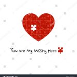 You My Missing Piece Puzzle Heart Stock Vector (Royalty Free   Print My Puzzle