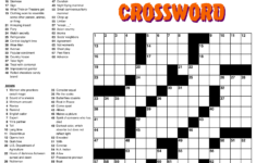 Easy Crossword Puzzle Free Printable